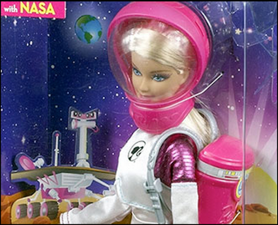 La Barbie exploratrice de la planète Mars.