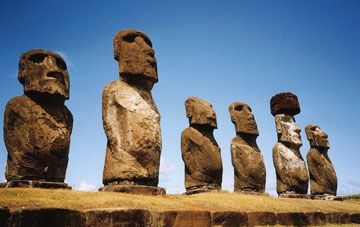 Les statues de l'Île de Pâques