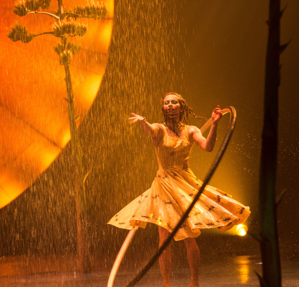 Lluvia y luz para el espectáculo del Cirque du Soleil mexicano