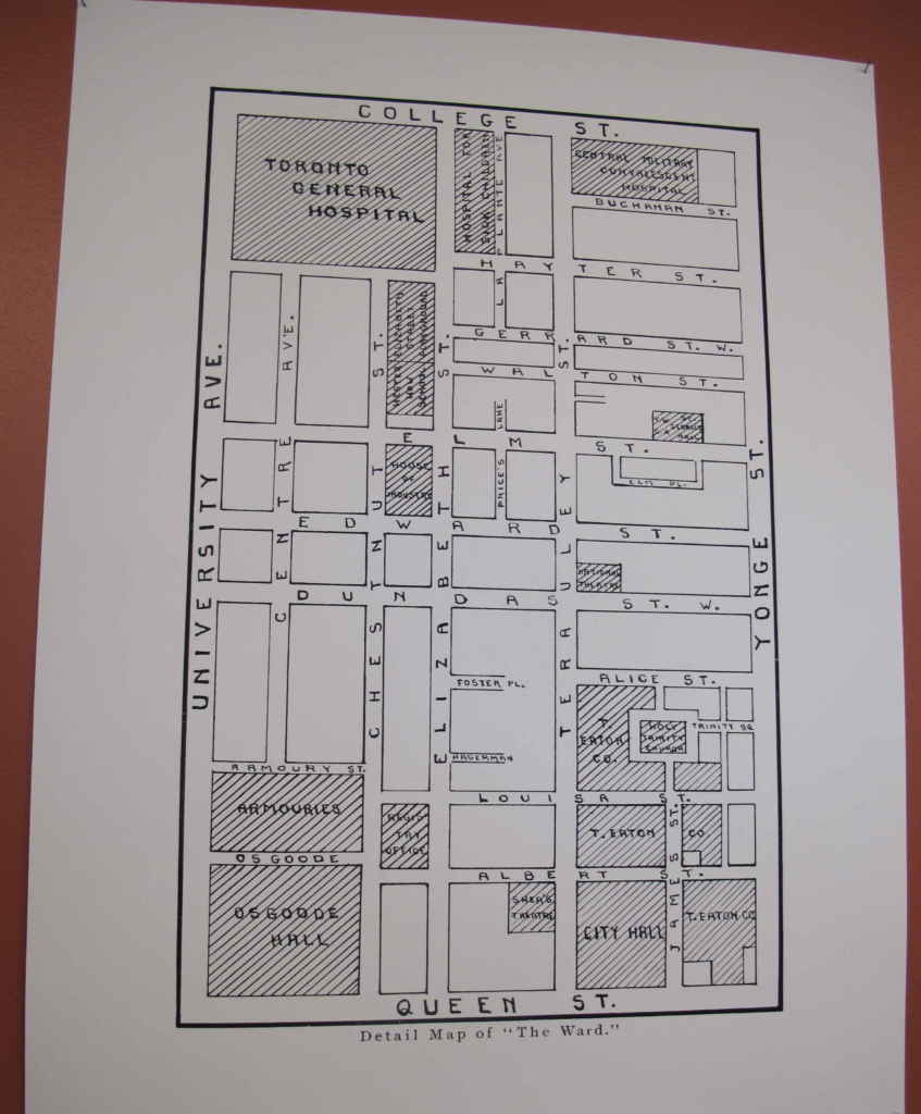 Plan du quartier Ward.