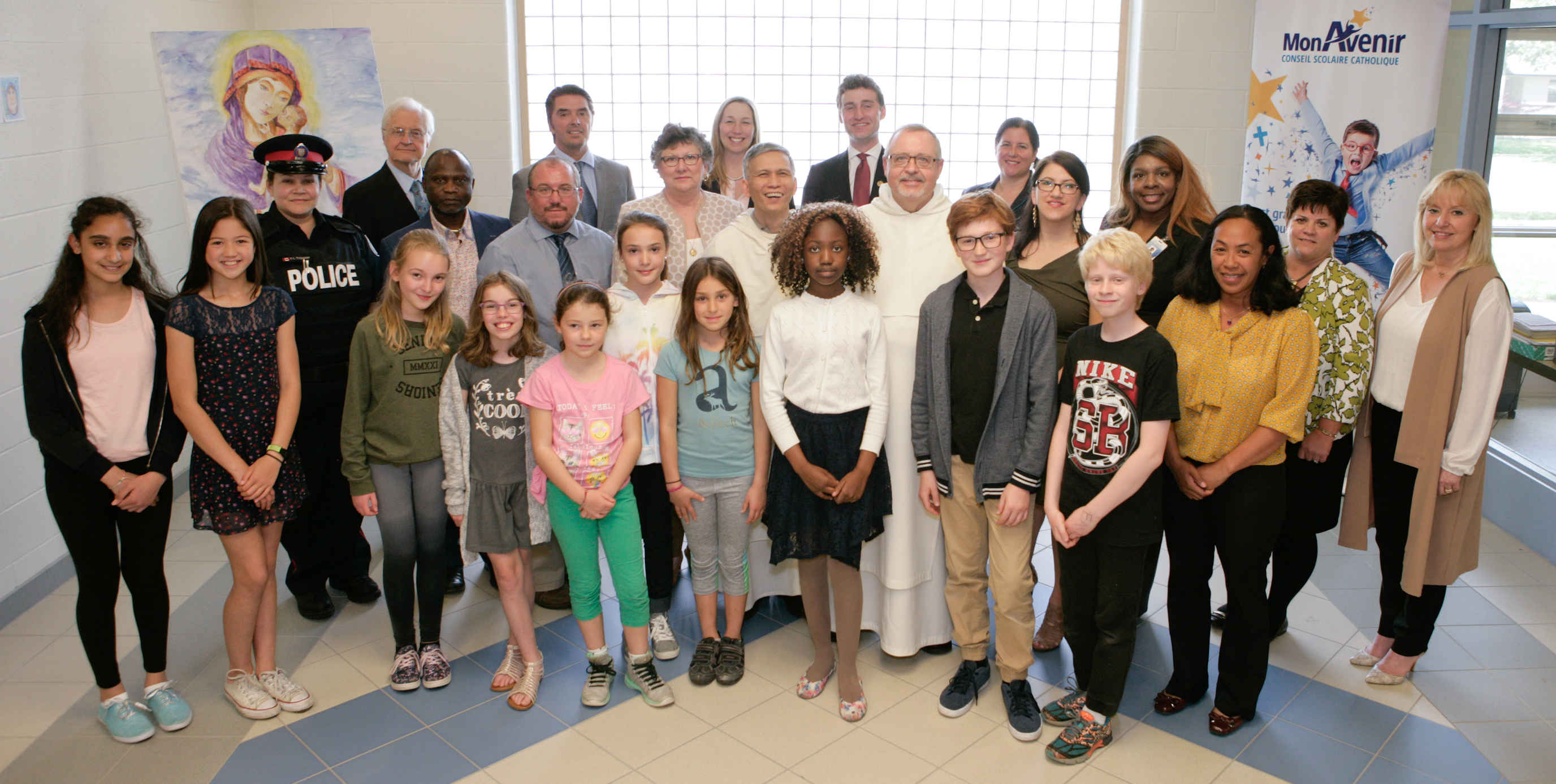 Bénédiction de l'école NotreDamedeGrâce