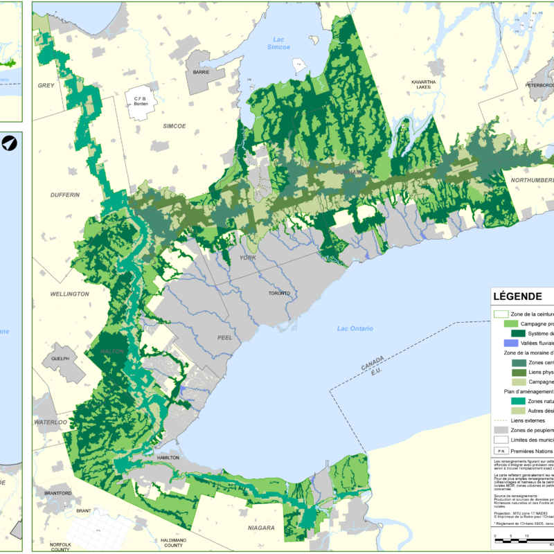 La ceinture de verdure de Toronto, censée être protégée.