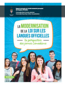 Le rapport provisoire du Comité sénatorial des langues officielles sur la perspectives des jeunes.