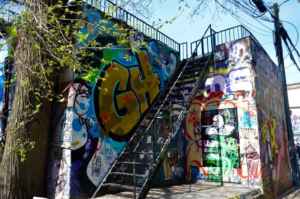 L'allée des graffitis