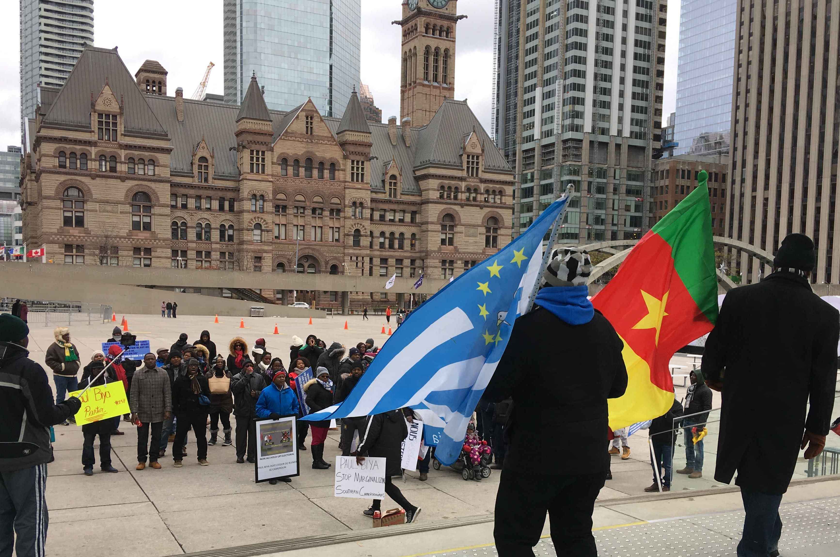 Manifestation contre le trop long règne de Paul Biya au Cameroon