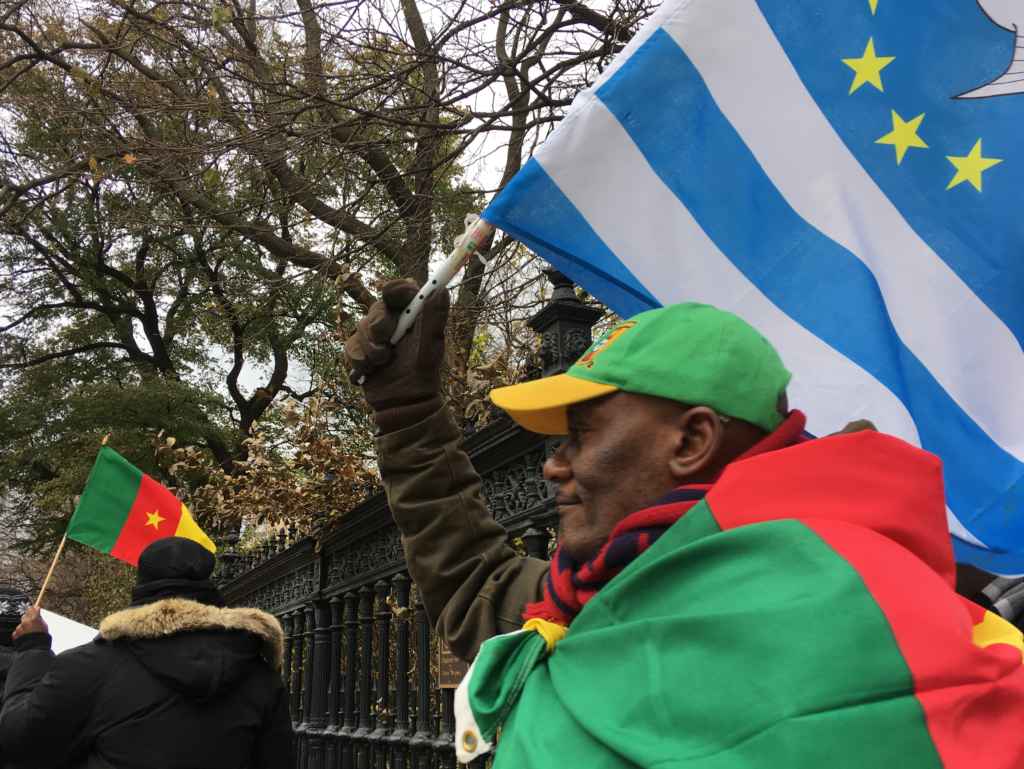 Manifestation contre la réélection du président du Cameroun Paul Biya