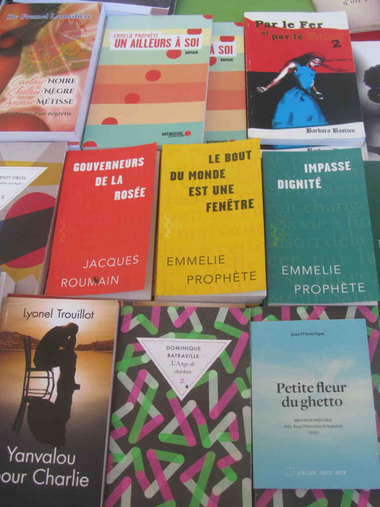 Quelques-unes des oeuvres exposées au Salon international du Livre de Jacmel