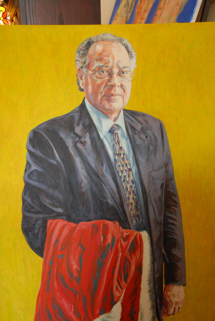 Portrait de Michel Bastarache, réalisé par le peintre Christan Nicholson