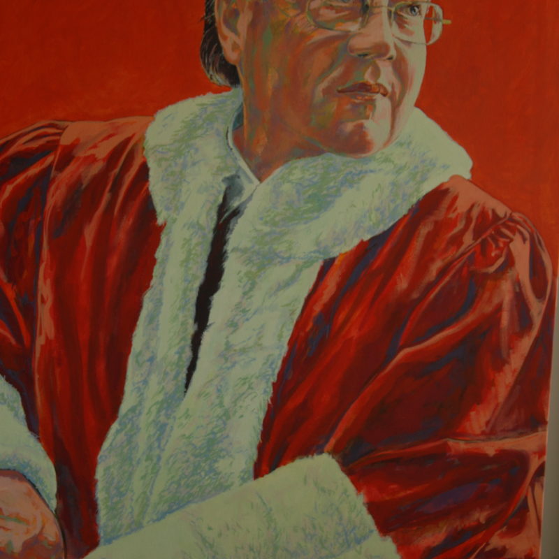 Portrait de Michel Bastarache, juge de la Cour suprême du Canada (1997-2008), réalisé par le peintre Christan Nicholson