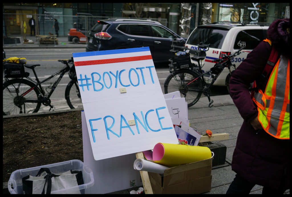 islamistes manifestants manifs boycott France
