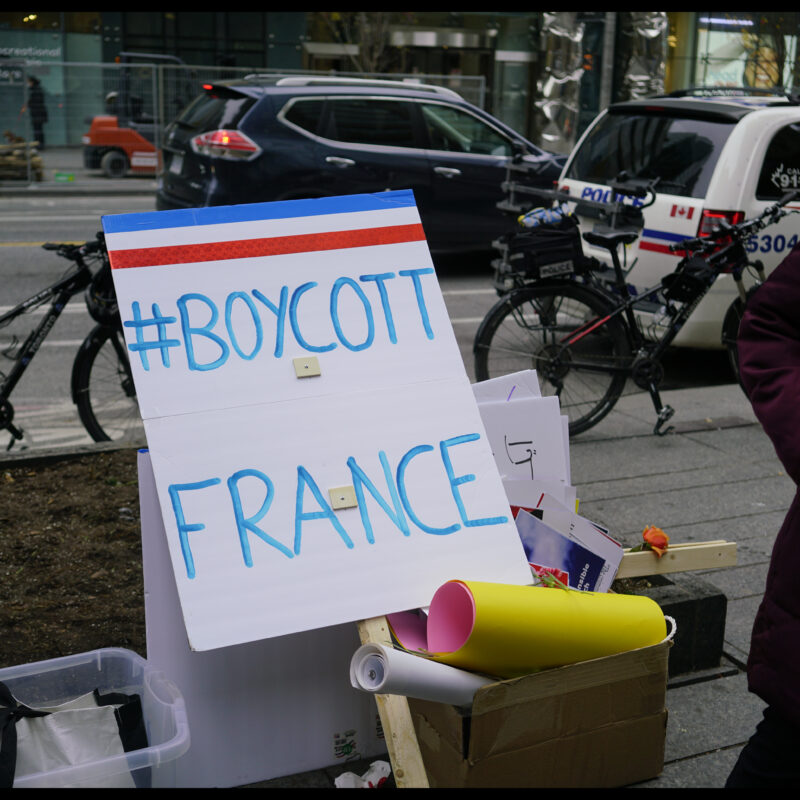 islamistes manifestants manifs boycott France