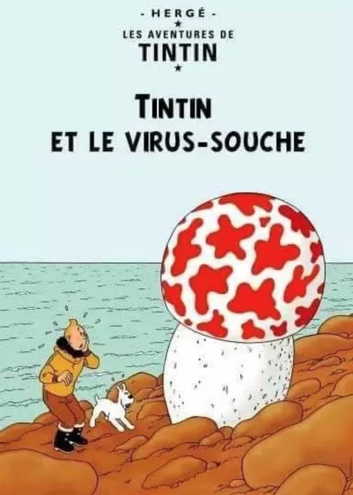 Tintin et le covid - Parodie de Tintin face au vaccin de la Covid-19