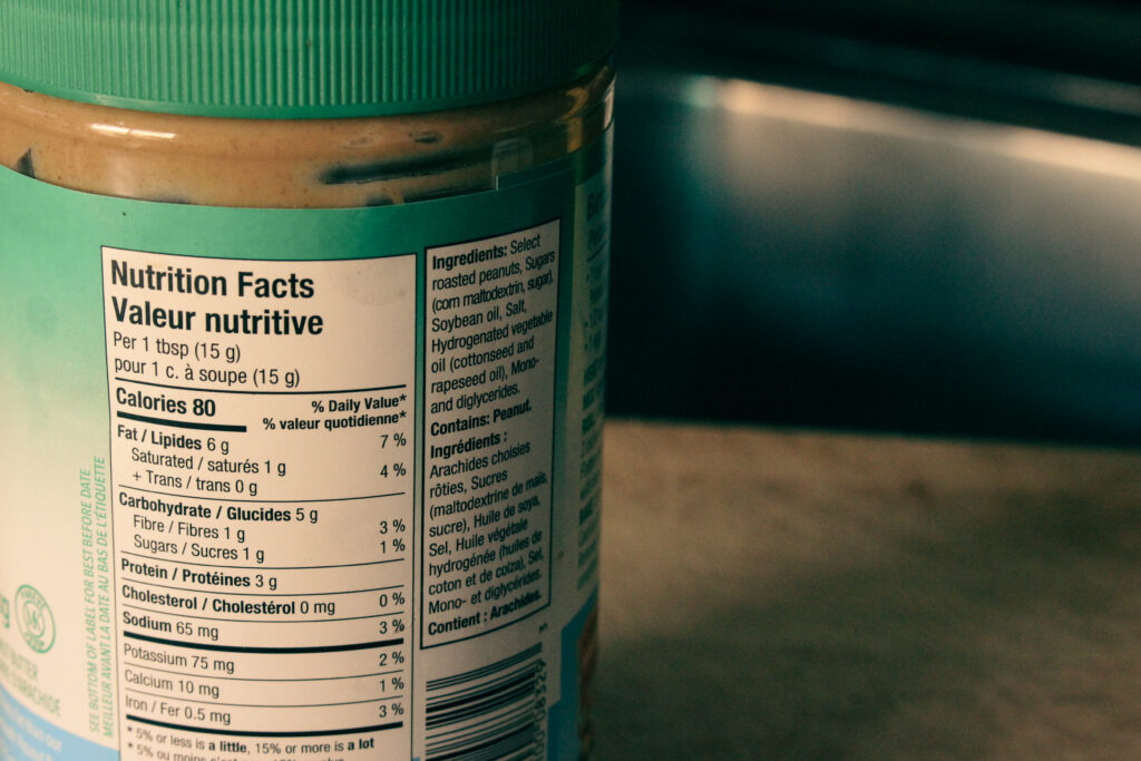 beurre de peanut arachide diete regime nutrition