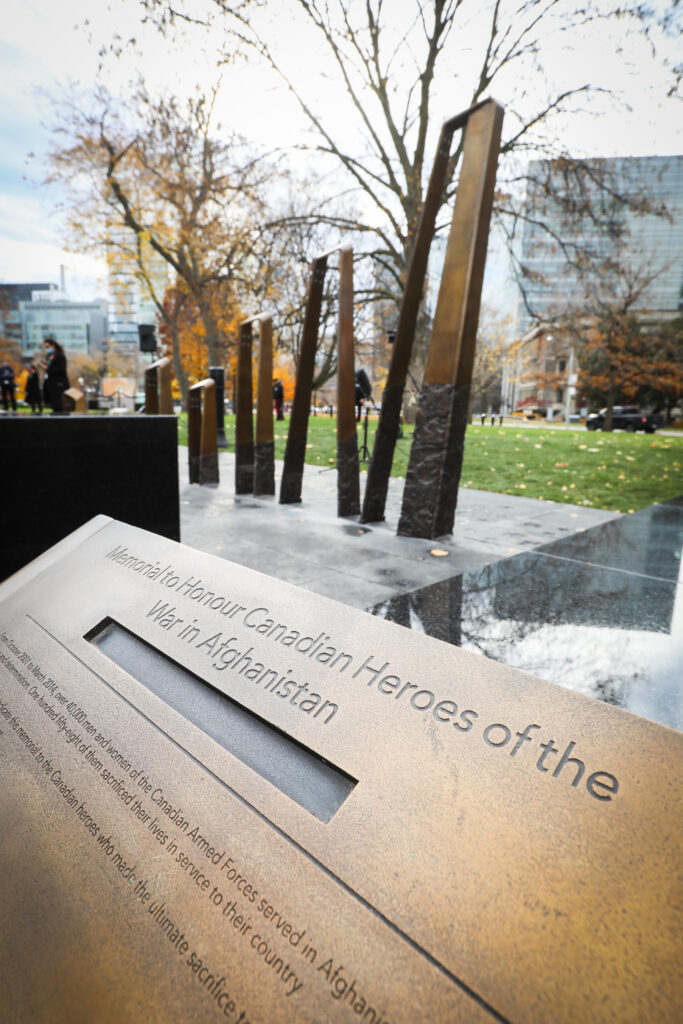 Ontario Queen's Park Monument commémoratif en l'honneur des héros canadiens de la guerre en Afghanistan