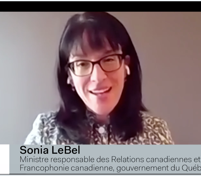 Club canadien Sonia LeBel francophonie canadienne