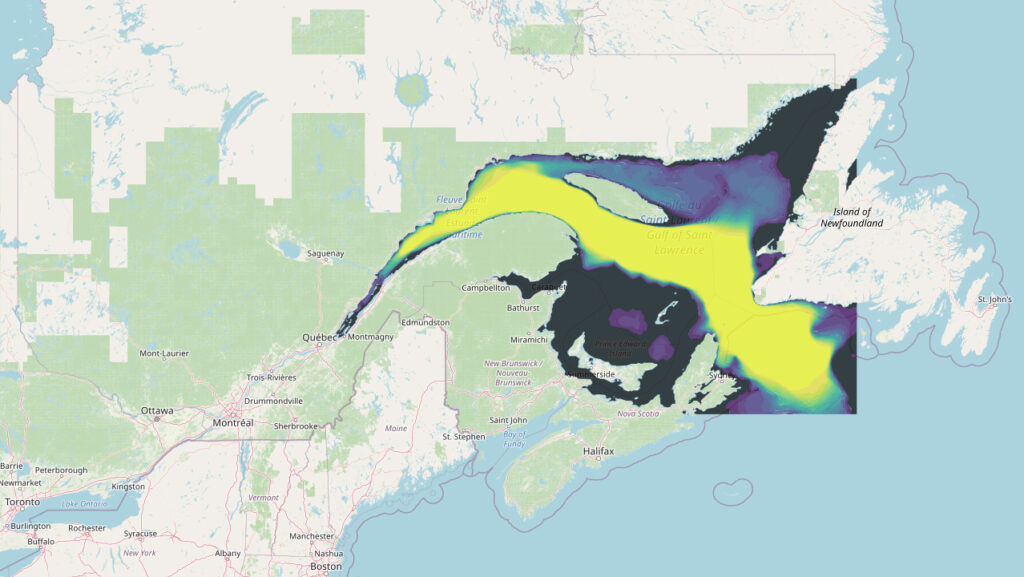 pollution sonore, golfe du Saint-Laurent