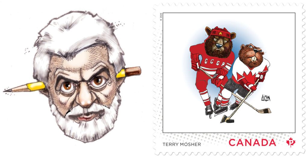 Postes Canada, timbres, caricaturistes