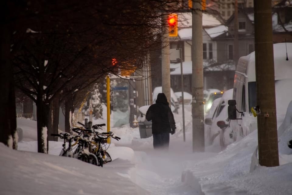 tempête de neige, Toronto, 17 janvier 2022