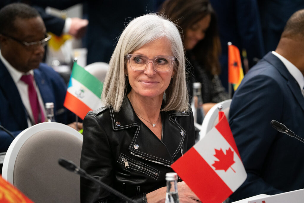 Isabelle Hudon, ambassadrice du Canada en France, lors de la de la 40e session de la Conférence ministérielle de la Francophonie