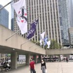 Toronto, Hôtel de Ville, drapeaux autochtones