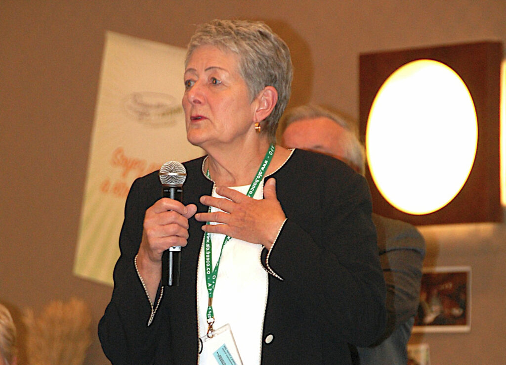 Mariette Carrier-Fraser a été présidente de l'AFO.