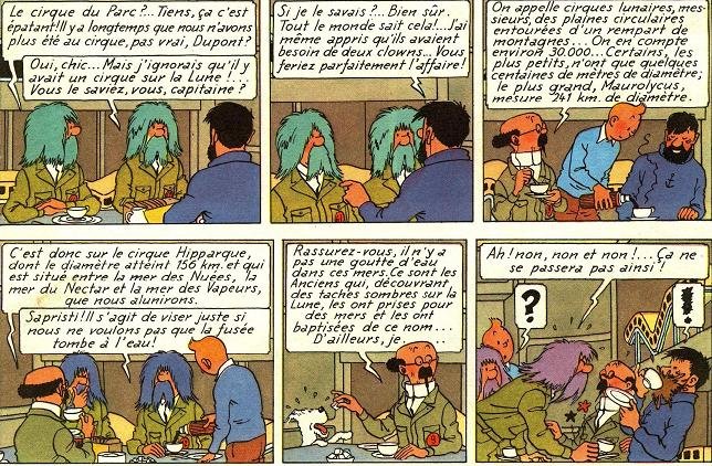 Cirque Hipparque, Tintin