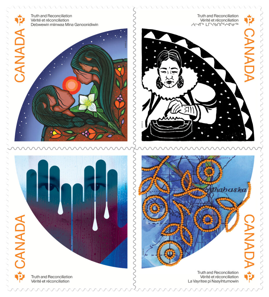 timbres, Premières Nations, réconciliation, Postes Canada