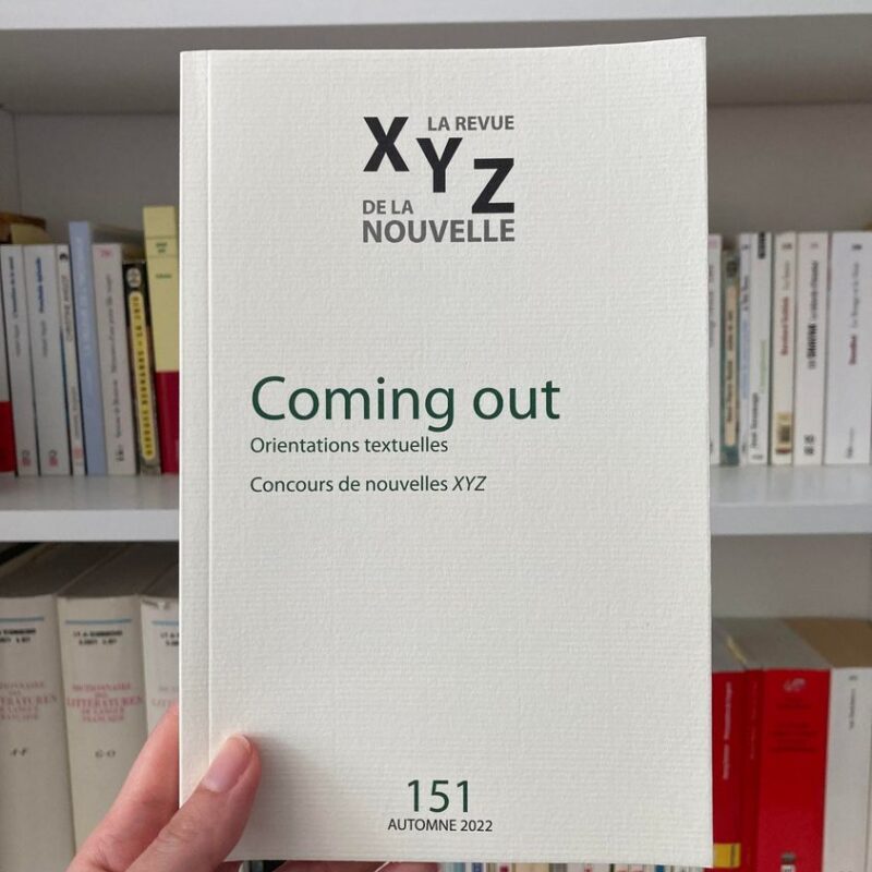 Collectif, Coming out - Orientations textuelles, Montréal, revue XYZ