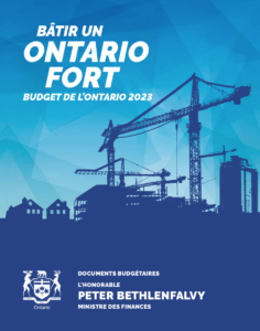 Budget de l'Ontario 2023
