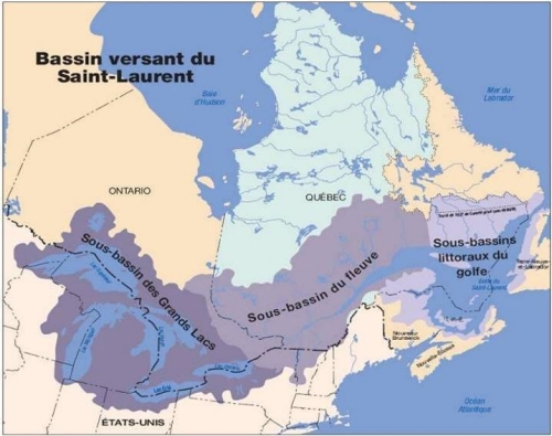 Grands Lacs, fleuve St-Laurent