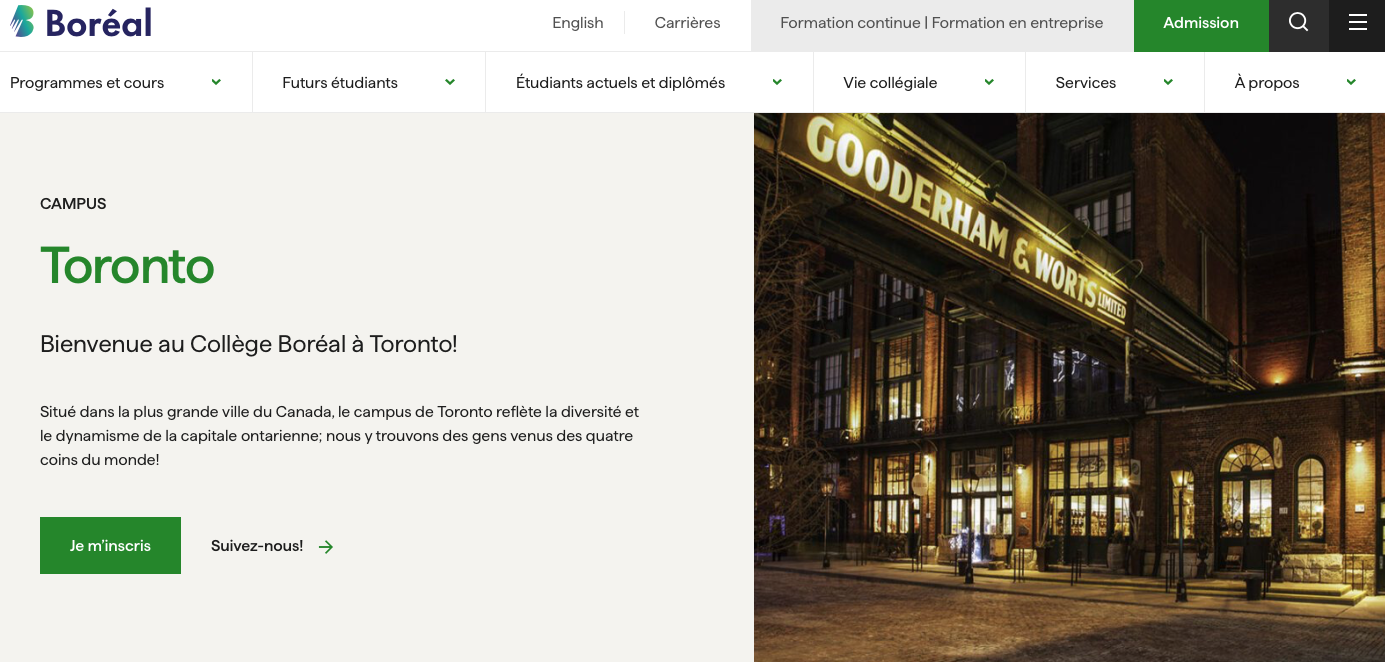 Nouveau site web et nouvelle image pour le Collège Boréal