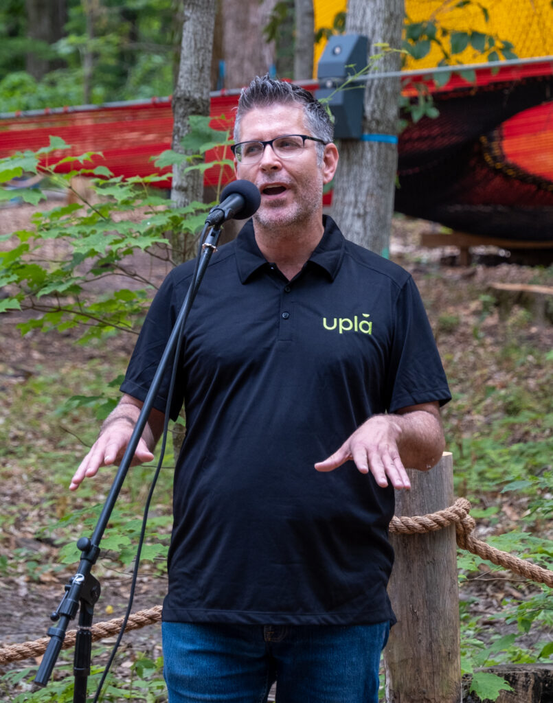 Jean-François Couture, directeur marketing du Trekking Group pour l'ouverture d'Uplå.
