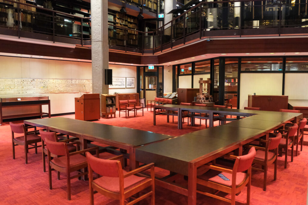 Salle de lecture de la Thomas Fisher Rare Book Library