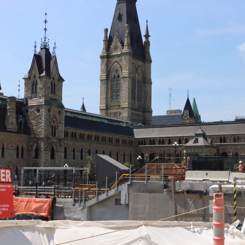chantier construction Parlement