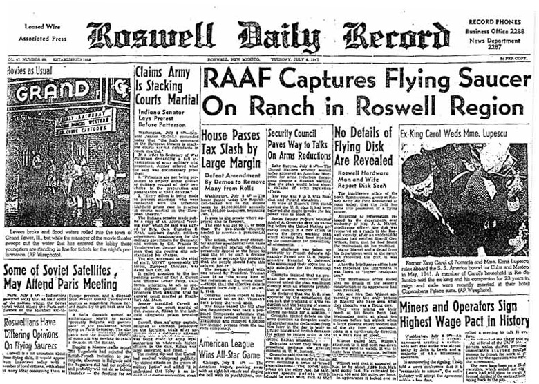 Roswell, OVNI, extraterrestre