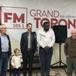 Les anciens directeurs … (à g.) et … (à d.), Guillaume Lorin et Duvalier Monkam.