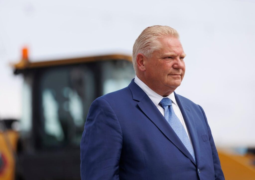 construction, le premier ministre de l'Ontario Doug Ford