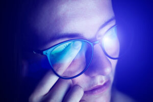 lumière bleue, écran, lunettes