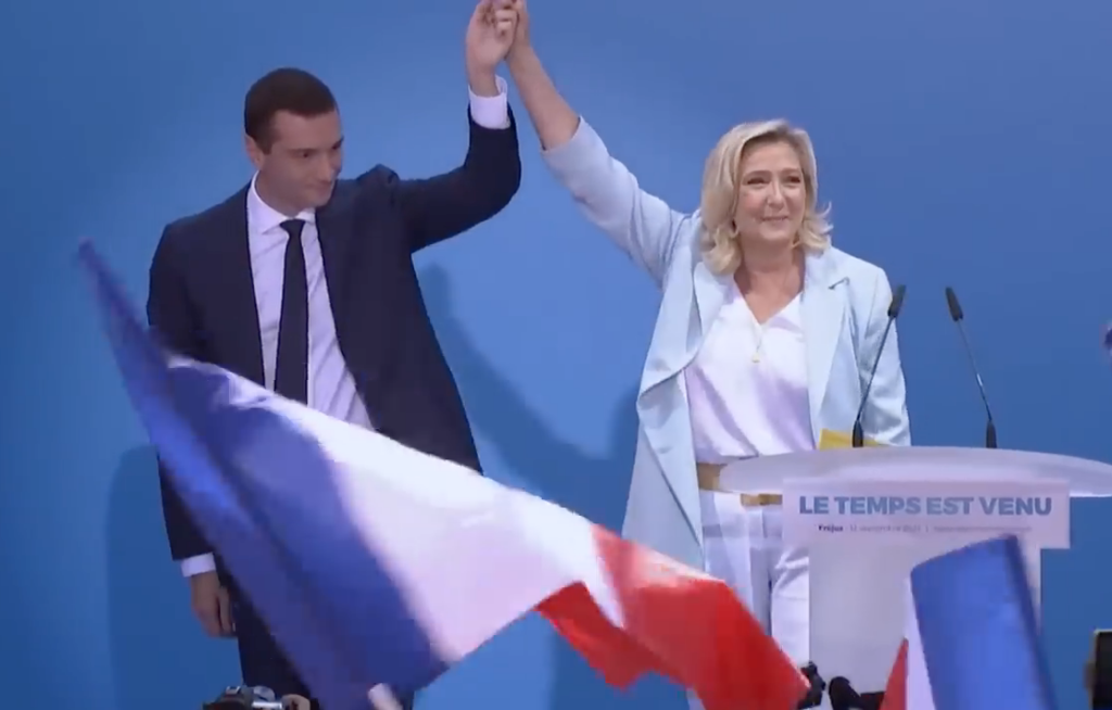 Jordan Bardella et Marine Le Pen