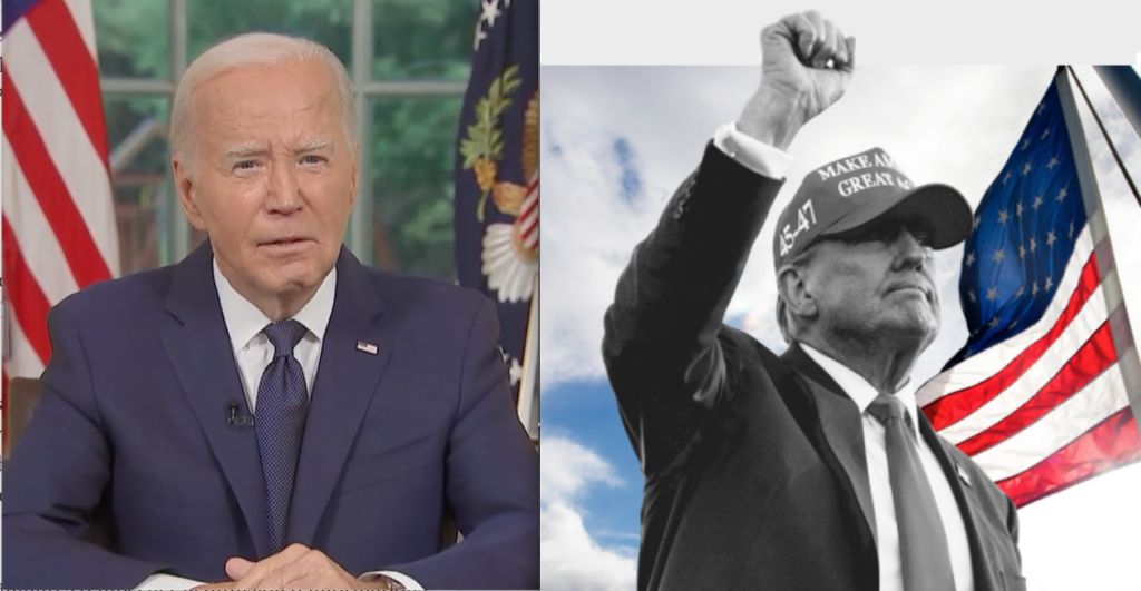 Joe Biden, Donald Trump.