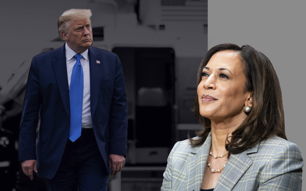 Donald Trump et Kamala Harris.