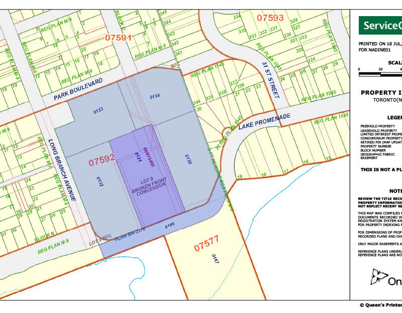 Long Branch Property Index Map