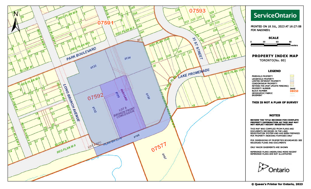 Long Branch Property Index Map