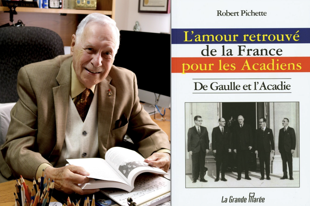 Robert Pichette, Acadie, de Gaulle