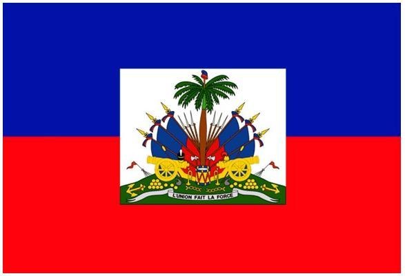 Le drapeau d'Haïti.