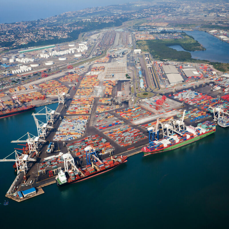 Le port de Durban en Afrique du Sud