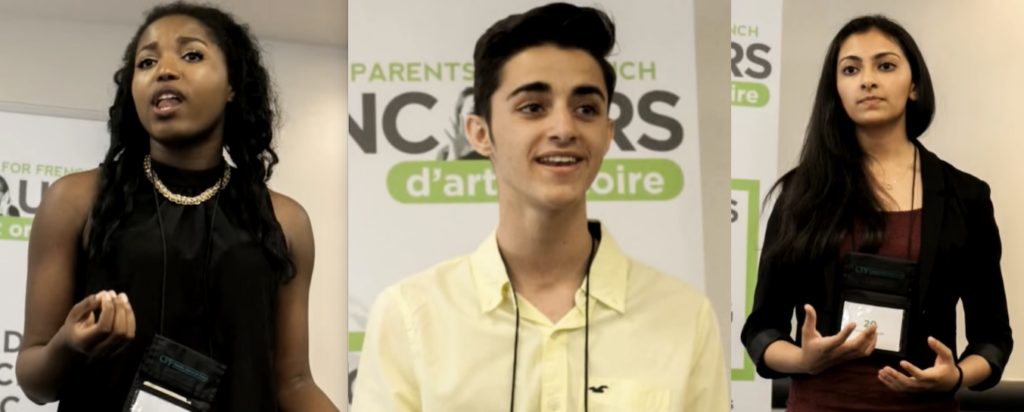 bilinguisme, concours oratoire, Canadian Parents for French