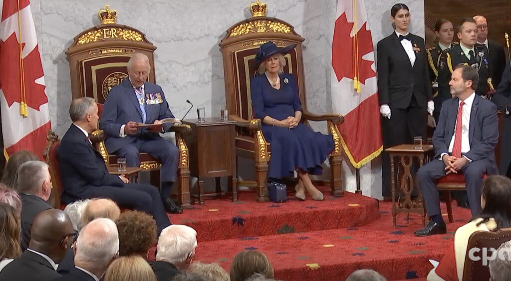 discours du trône, roi Charles III