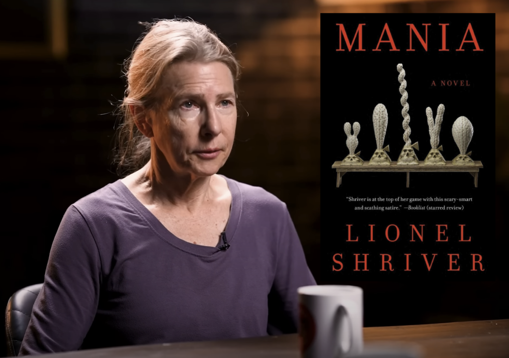 frénésie, La journaliste et romancière Lionel Schriver. Son dernier ouvrage: Mania.
