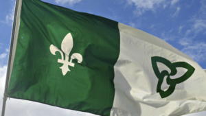 Le drapeau franco-ontarien.